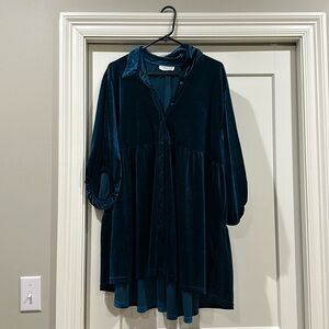 2X Velvet Umgee Dress